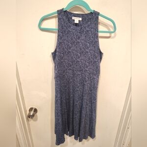 Athleta Blue Santorini Theta Modal Sleeveless Dress Sz S Tall Summer Vacation